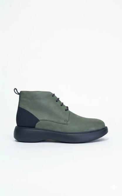 Derby Mini Boots Homme en Cuir | Semelle Médicale Ultra-Confort